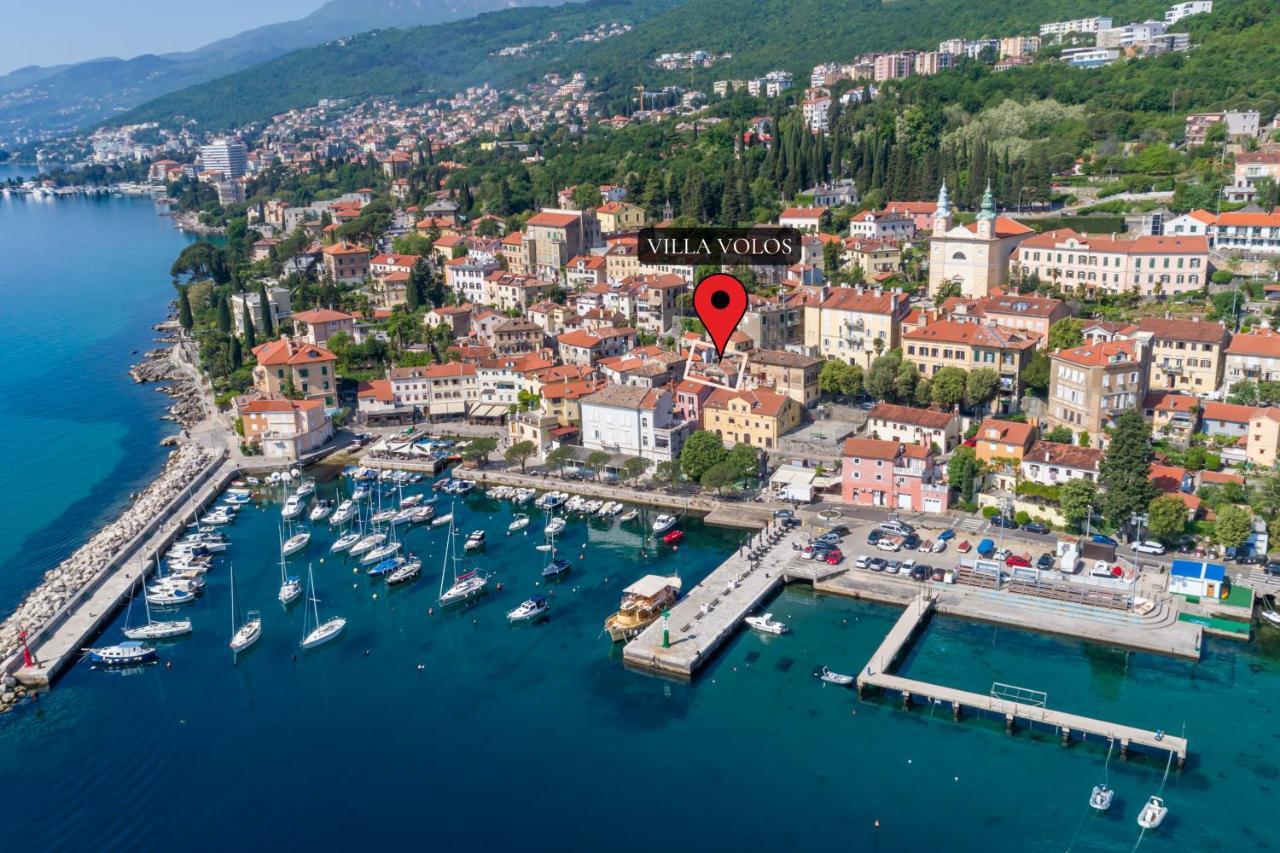 Villa Volos With Roof Terrace, Sea View, Free Private Parking Opatija Exterior foto