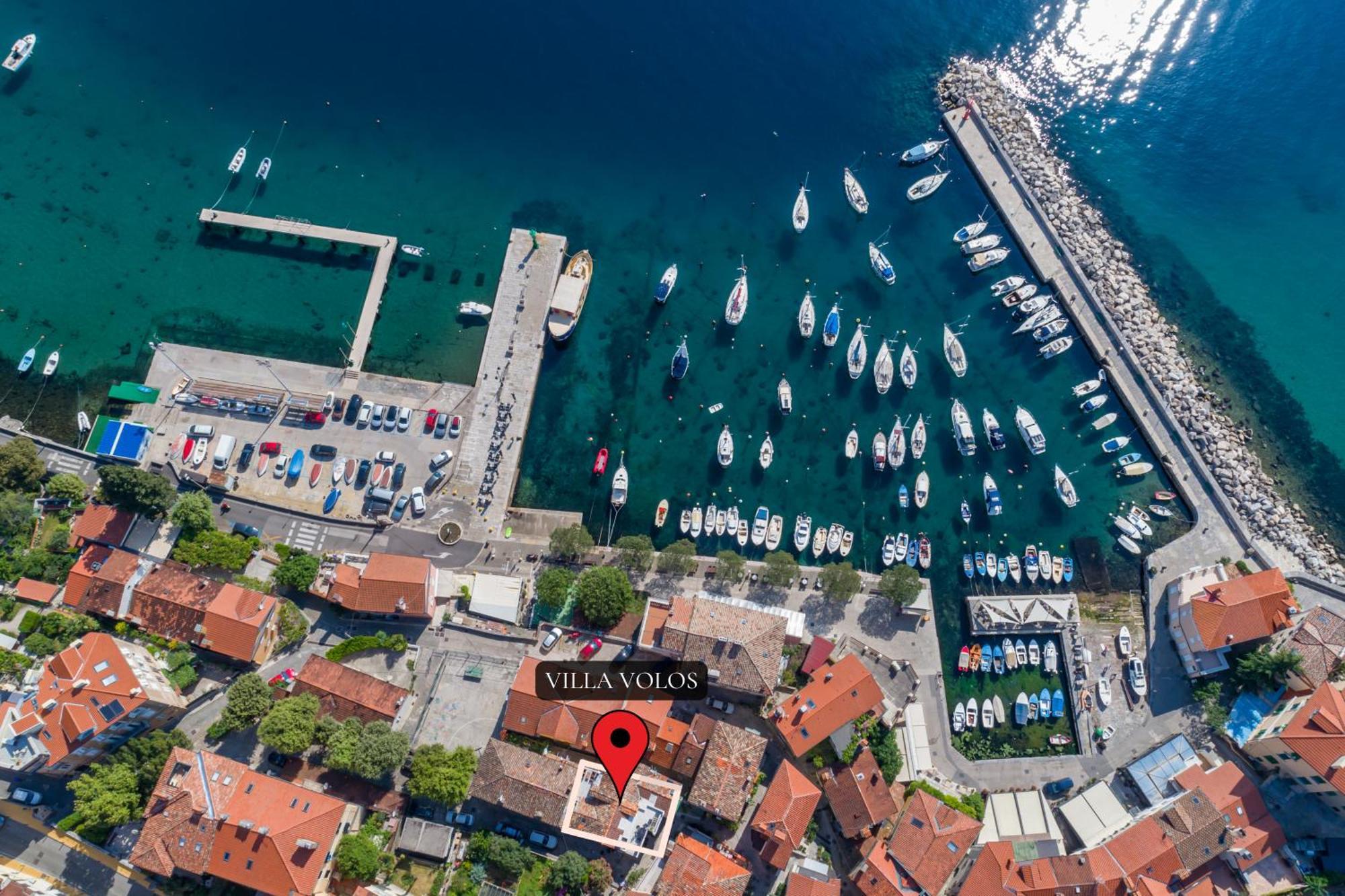 Villa Volos With Roof Terrace, Sea View, Free Private Parking Opatija Exterior foto
